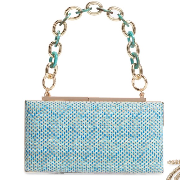 Nordstrom Handbags - NORDSTROM Woven Minaudiére bag